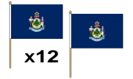 Maine Hand Flags